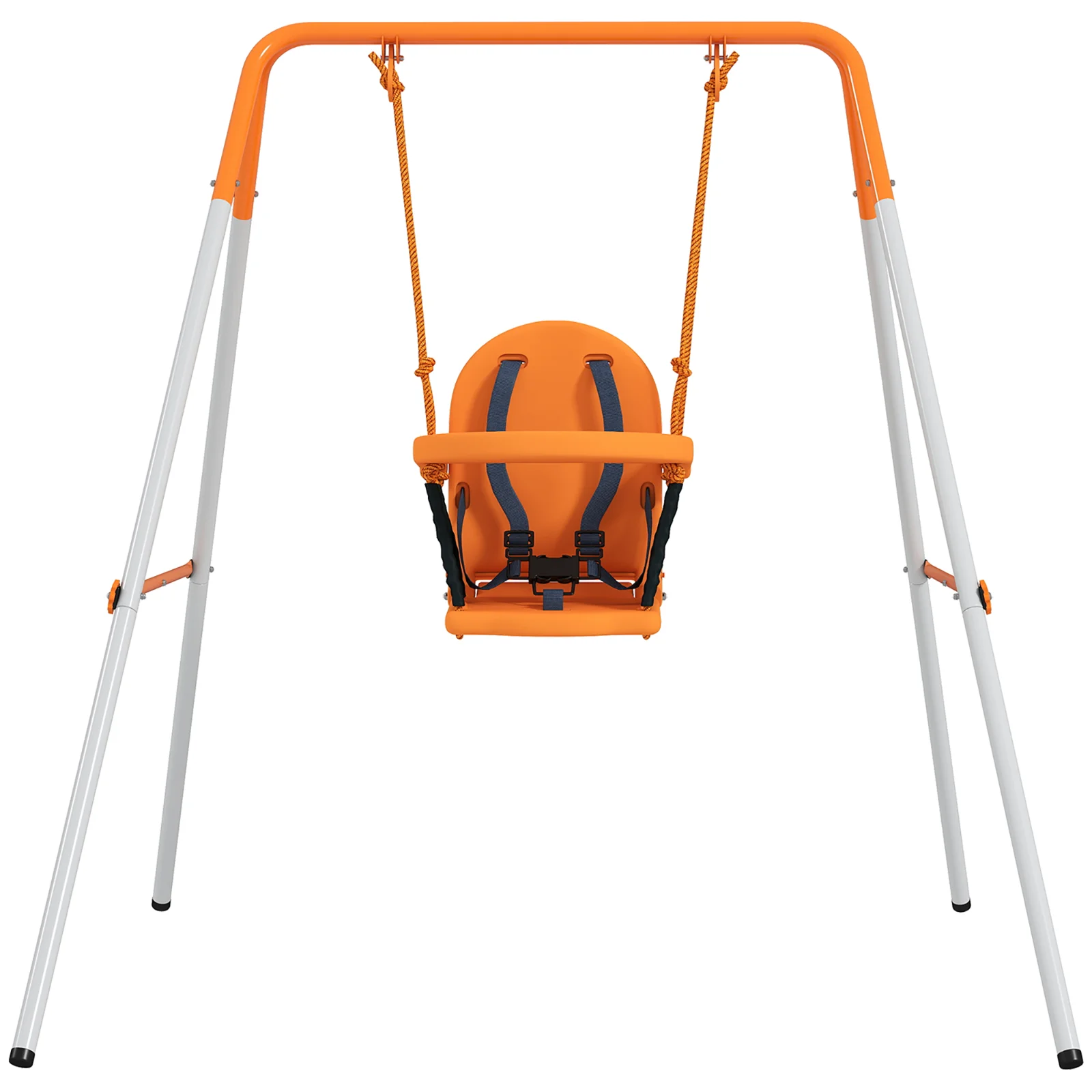 Outsunny Leagăn pentru Bebeluși Leagăn Grădină Exterior din Oțel cu Spătar Centură de Siguranță Sarcină 25 kg Portocaliu | Aosom Romania Outsunny Leagăn pentru Bebeluși Leagăn Grădină Exterior din Oțel cu Spătar Centură de Siguranță Sarcină 25 kg Portocaliu | Aosom Romania