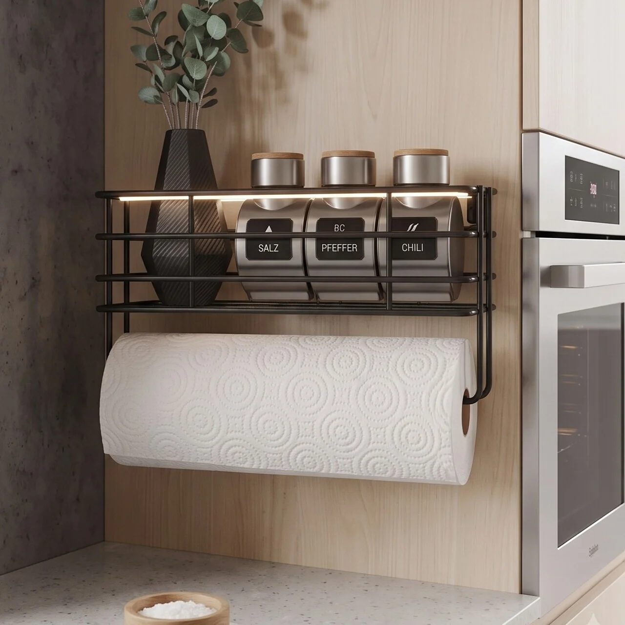 Raft de perete, Hanah Home, Niva, 34x18x12 cm, Negru Raft de perete, Hanah Home, Niva, 34x18x12 cm, Negru