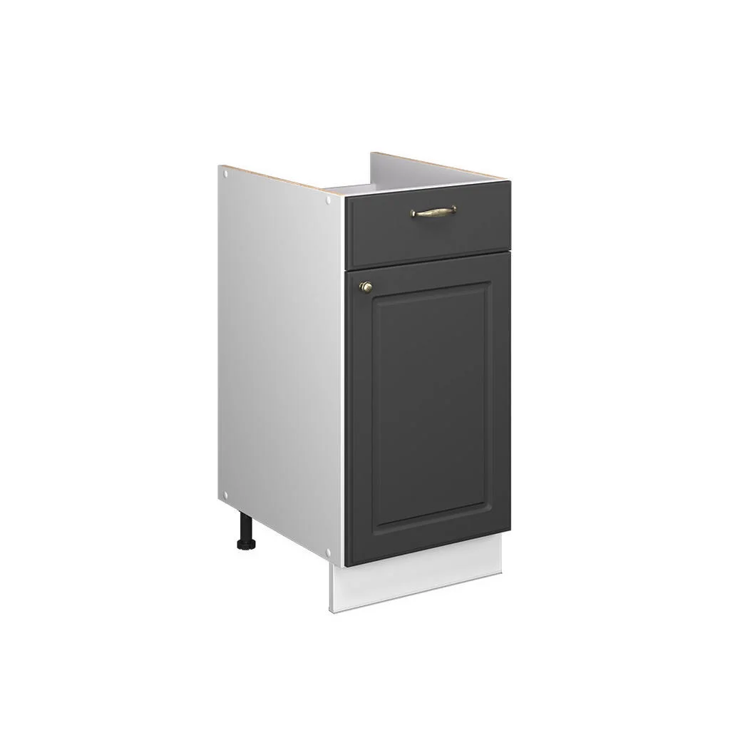 DULAP INFERIOR PENTRU CHIUVETĂ/PLITĂ Fame-Line Casă de țară antracit-aur 40 cm fara blat DULAP INFERIOR PENTRU CHIUVETĂ/PLITĂ Fame-Line Casă de țară antracit-aur 40 cm fara blat