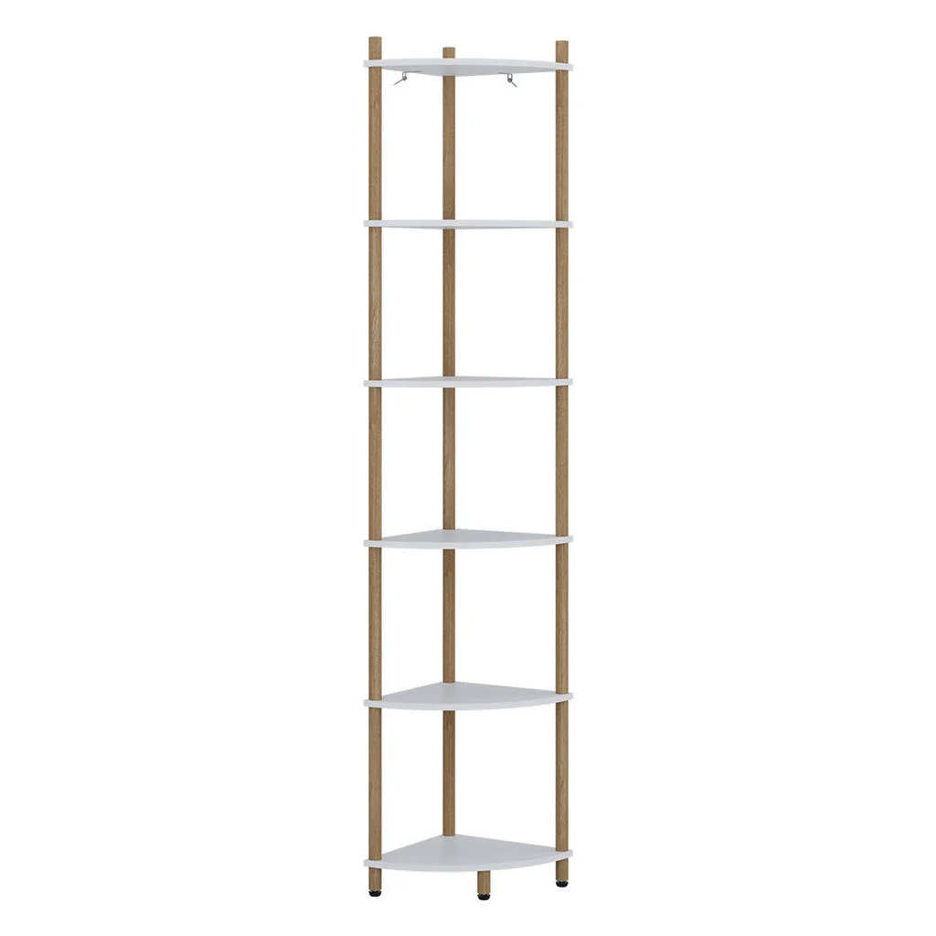 RAFT DE COLȚ Bivio Alb/pine 29x163.5 cm cu 6 compartimente de depozitare RAFT DE COLȚ Bivio Alb/pine 29x163.5 cm cu 6 compartimente de depozitare