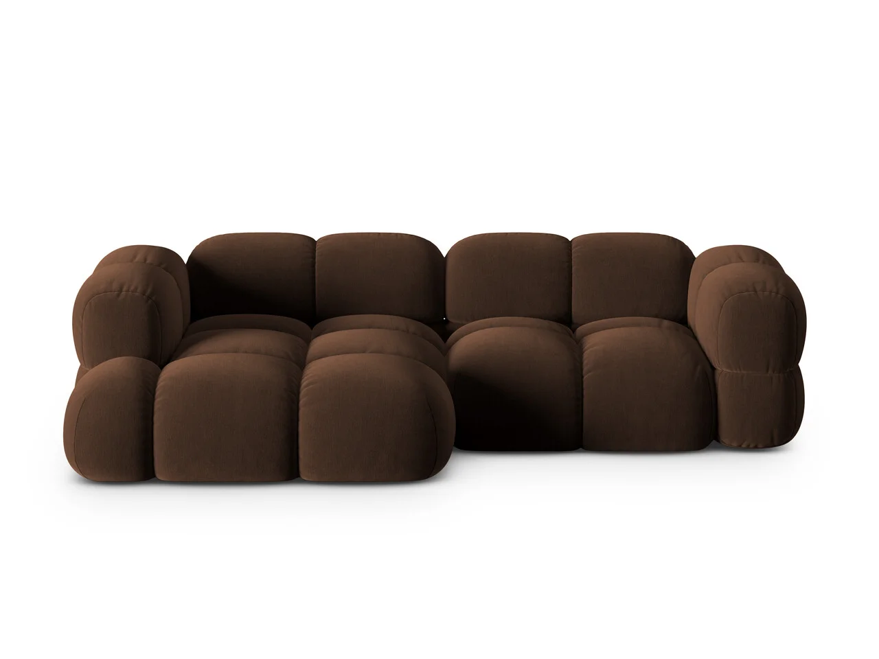 Coltar stanga 3 locuri, Loretto, Cosmopolitan Design, 250x147x68 cm, catifea, ciocolata Coltar stanga 3 locuri, Loretto, Cosmopolitan Design, 250x147x68 cm, catifea, ciocolata