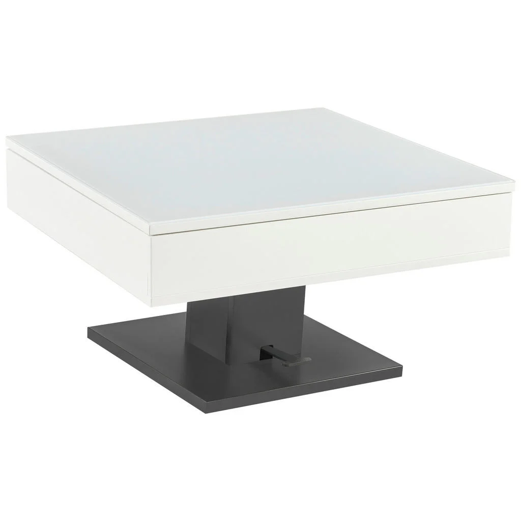 Măsuță De Cafea din metal, sticlă, material pe bază de lemn, 80/80/47 cm Măsuță De Cafea din metal, sticlă, material pe bază de lemn, 80/80/47 cm