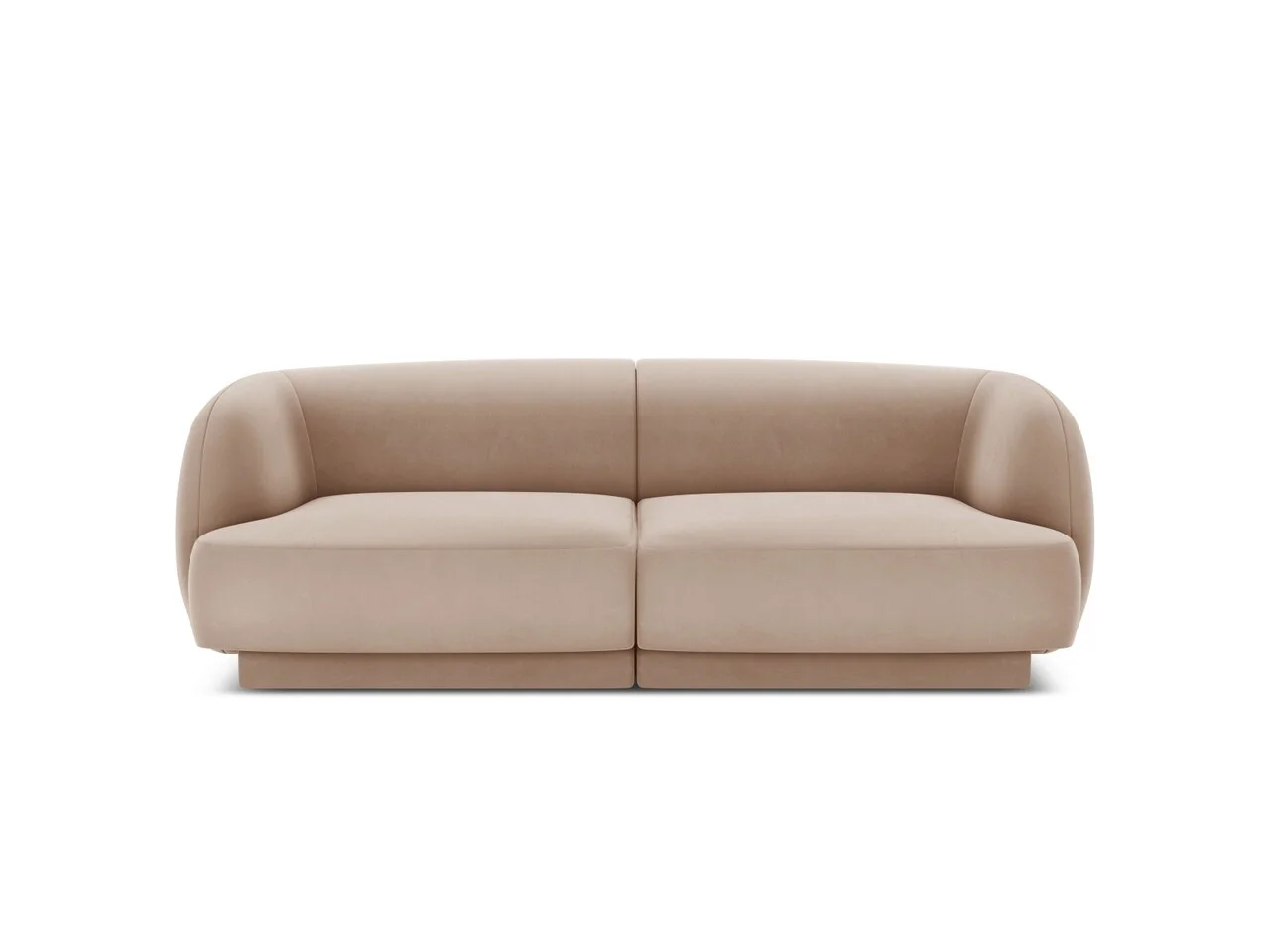 Canapea 2 locuri, Miley, Micadoni Home, BL, 184x85x74 cm, catifea, cappuccino Canapea 2 locuri, Miley, Micadoni Home, BL, 184x85x74 cm, catifea, cappuccino