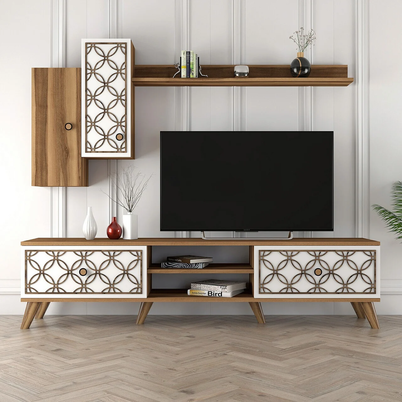 Comoda TV, Hanah Home, Class S, Nuc/Alb Comoda TV, Hanah Home, Class S, Nuc/Alb