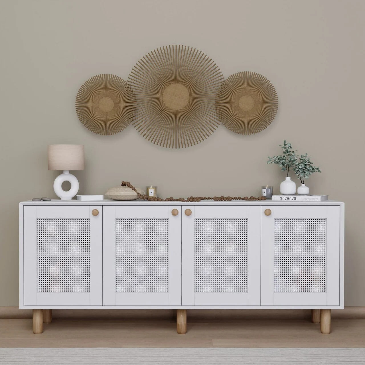 Consola, Hanah Home, Bohemian 1600-134, 180x75x40 cm, Alb Consola, Hanah Home, Bohemian 1600-134, 180x75x40 cm, Alb