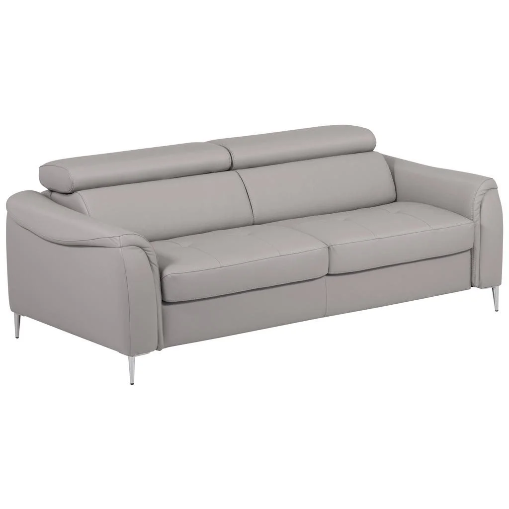 Canapea Extensibilă, piele, gri deschis Canapea Extensibilă, piele, gri deschis