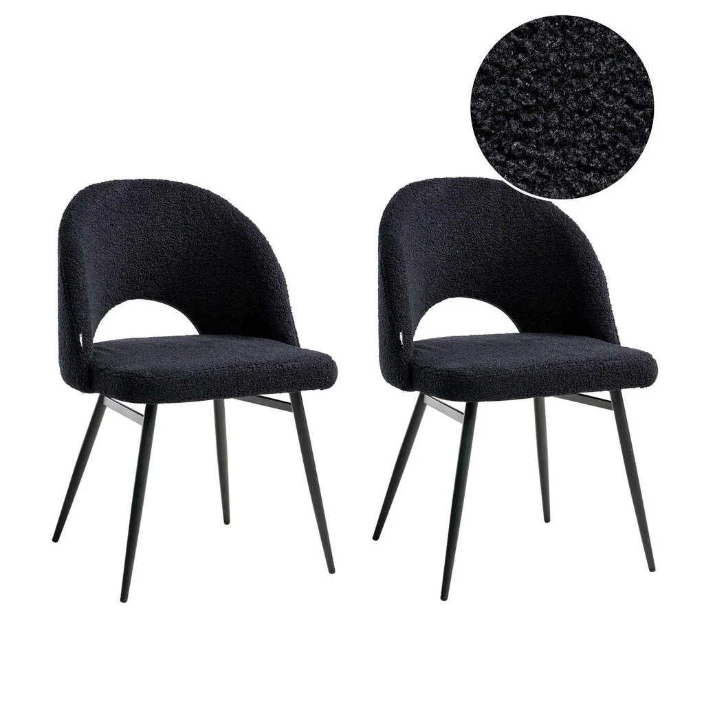 SCAUN DE BUCĂTĂRIE set de 2 negru Onaga SCAUN DE BUCĂTĂRIE set de 2 negru Onaga