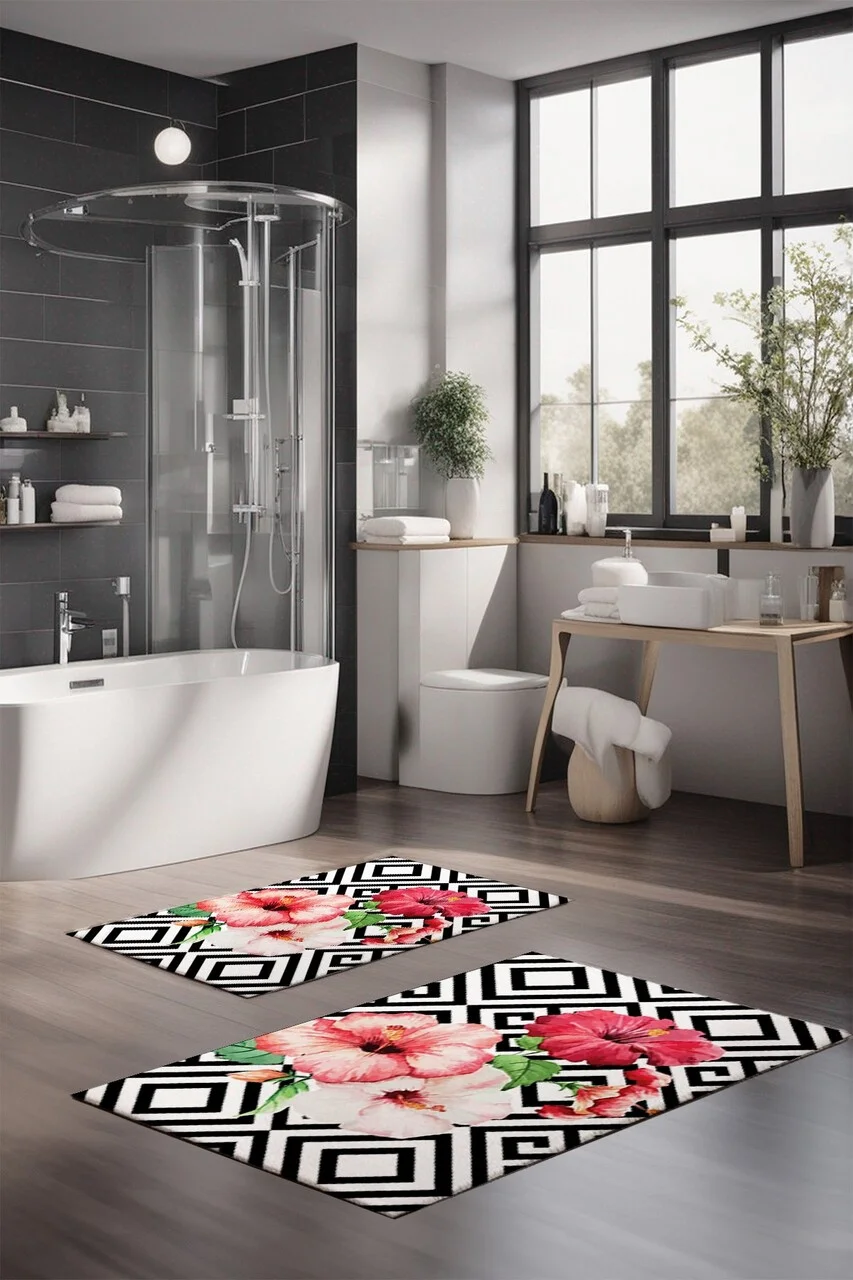 Set covorase de baie, L'essentiel Maison, CT-5296, Multicolor Set covorase de baie, L'essentiel Maison, CT-5296, Multicolor