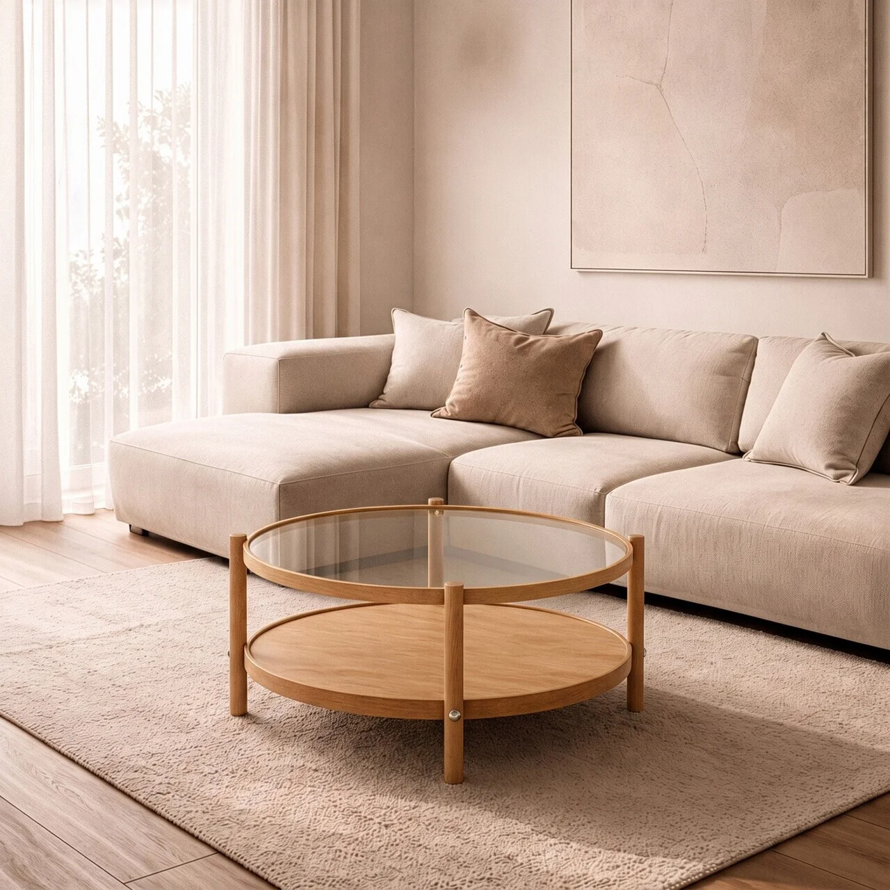 Masuta de cafea, Hanah Home, Monza 80, 80x48x80 cm, LEMN MASIV DE STEJAR, Stejar Masuta de cafea, Hanah Home, Monza 80, 80x48x80 cm, LEMN MASIV DE STEJAR, Stejar