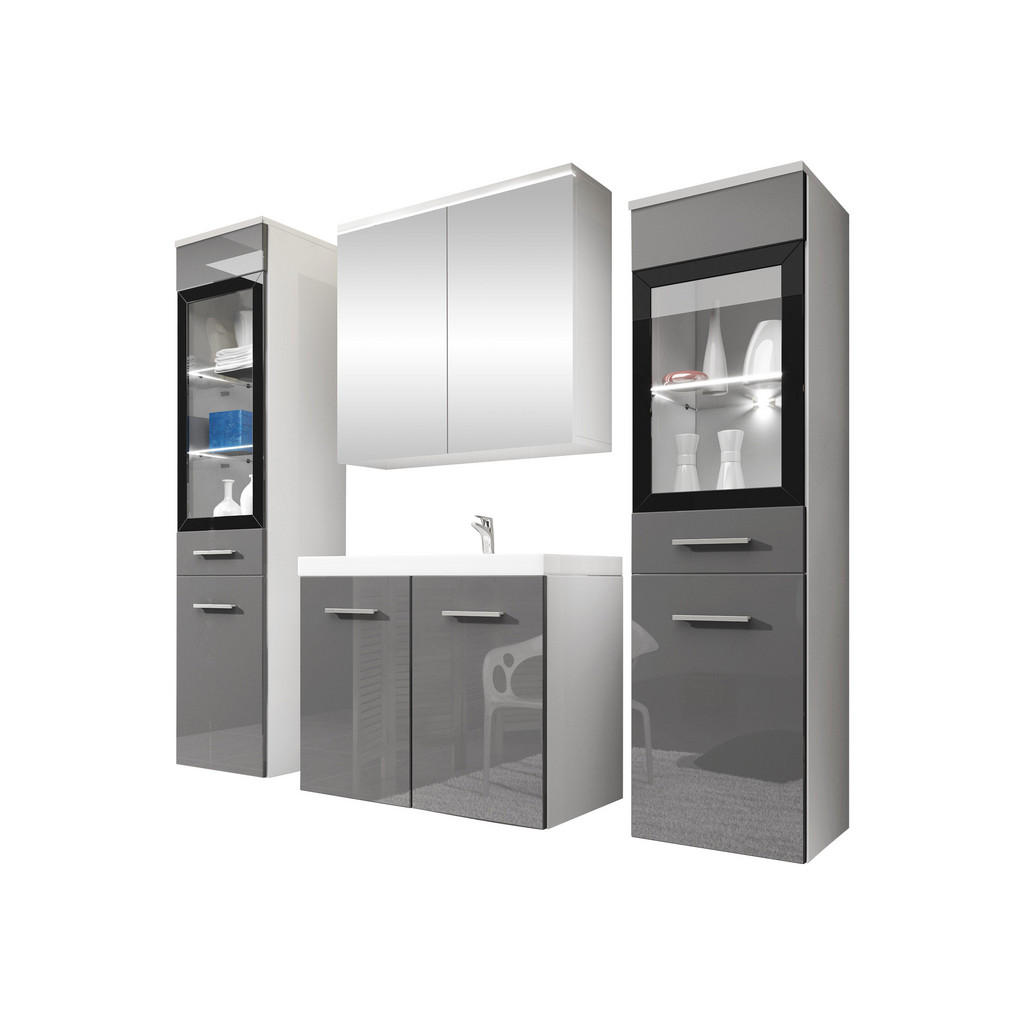 MOBILIER DE BAIE Madrit II cu iluminat LED alb MOBILIER DE BAIE Madrit II cu iluminat LED alb