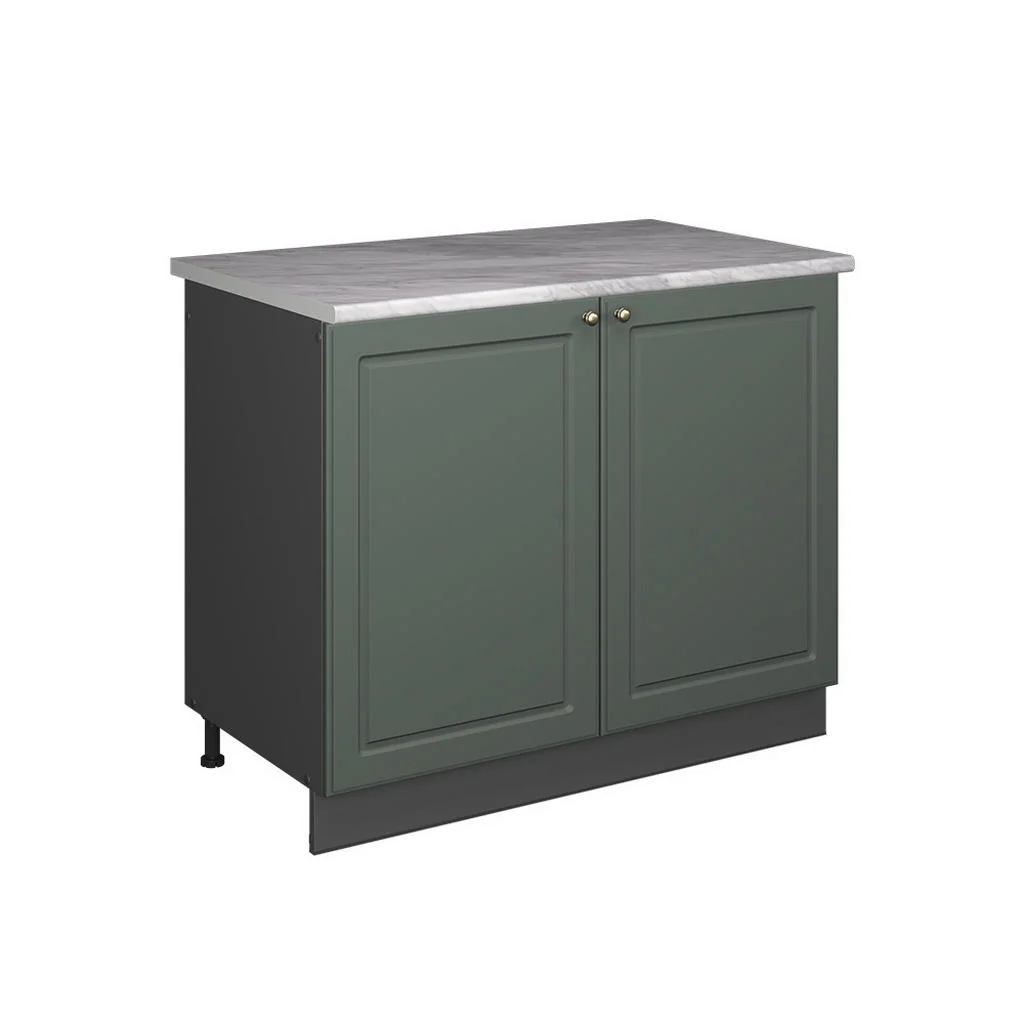 DULAP DE BAZĂ PENTRU CHIUVETĂ Fame-Line, Casă de țară verde și aurie/antracit, 100 cm, AP Marmură DULAP DE BAZĂ PENTRU CHIUVETĂ Fame-Line, Casă de țară verde și aurie/antracit, 100 cm, AP Marmură