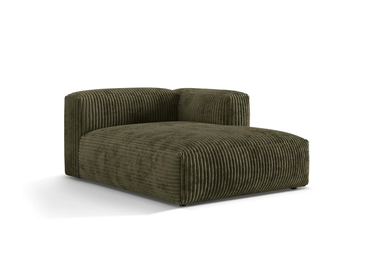 Sezlong modular living dreapta 1 loc, Martina-212, Micadoni Home, 176x123x75 cm, velur, verde muschi Sezlong modular living dreapta 1 loc, Martina-212, Micadoni Home, 176x123x75 cm, velur, verde muschi