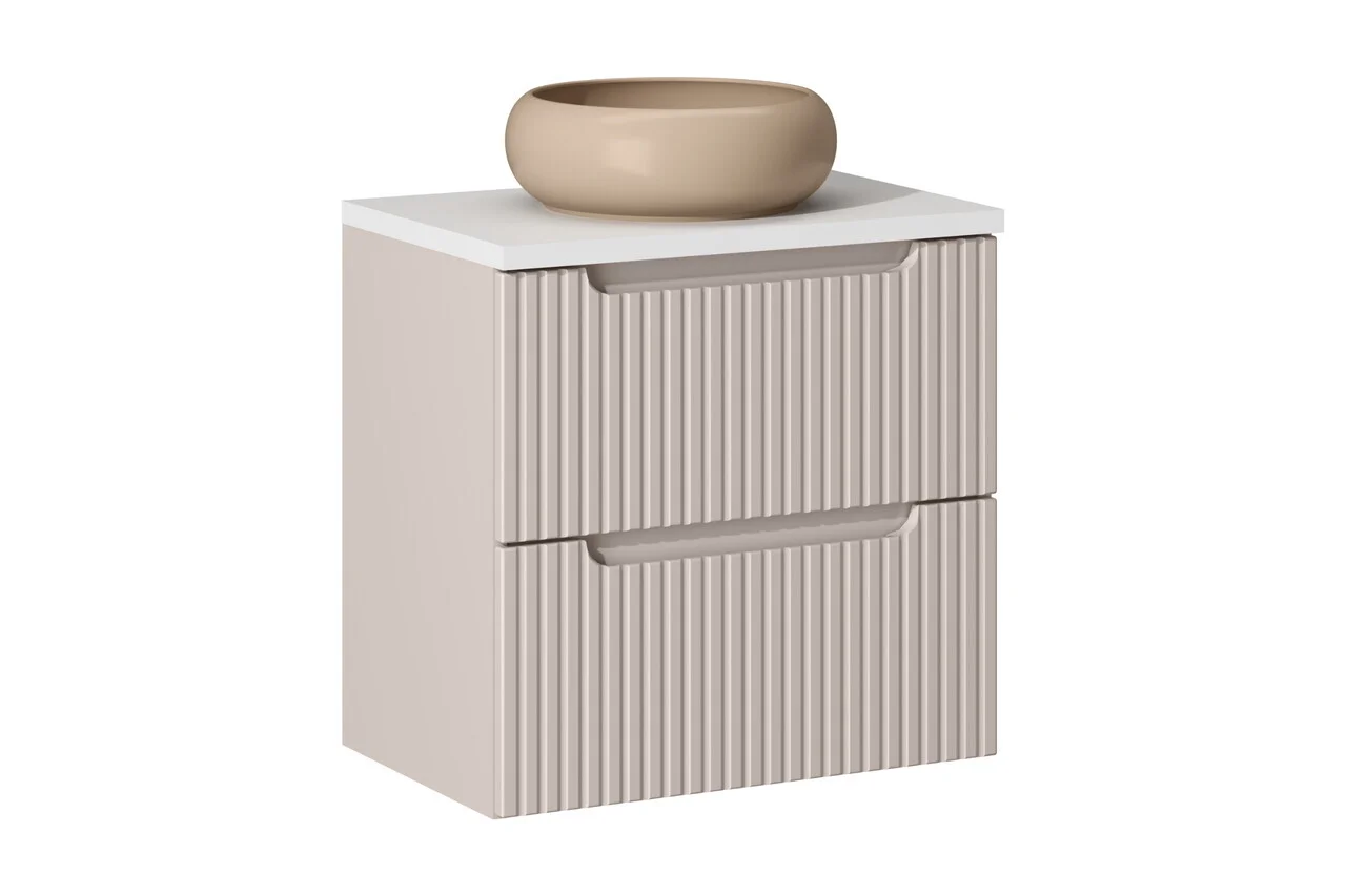 Set mobiler baie, dulap cu lavoar, 60 cm S Un Wik, Nova Cashmere White, Comad, MDF/PAL laminat, casmir mat Set mobiler baie, dulap cu lavoar, 60 cm S Un Wik, Nova Cashmere White, Comad, MDF/PAL laminat, casmir mat