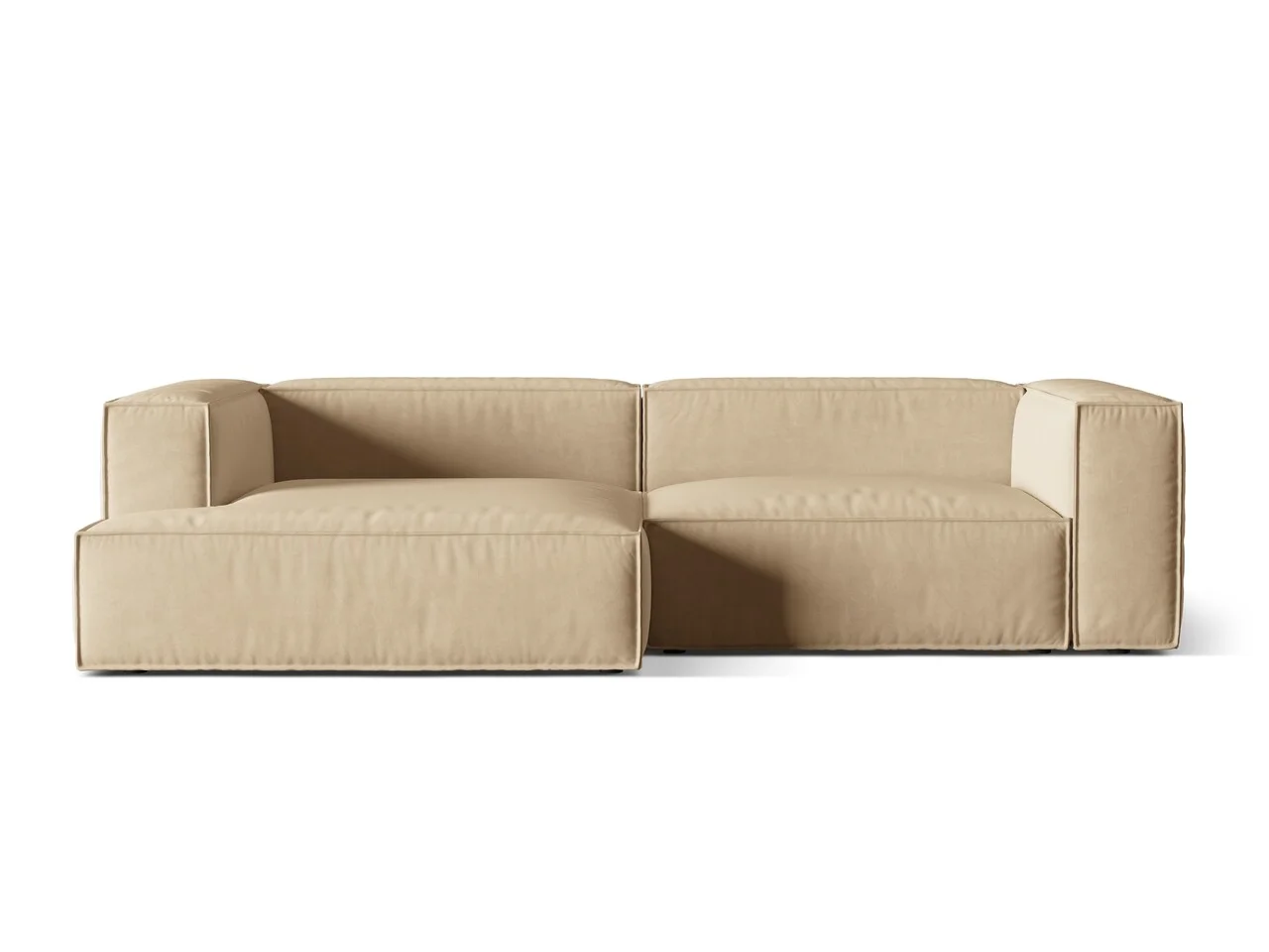 Coltar modular stanga 4 locuri, Nuria-88, Micadoni Home, 292x147x72 cm, catifea, bej nude Coltar modular stanga 4 locuri, Nuria-88, Micadoni Home, 292x147x72 cm, catifea, bej nude