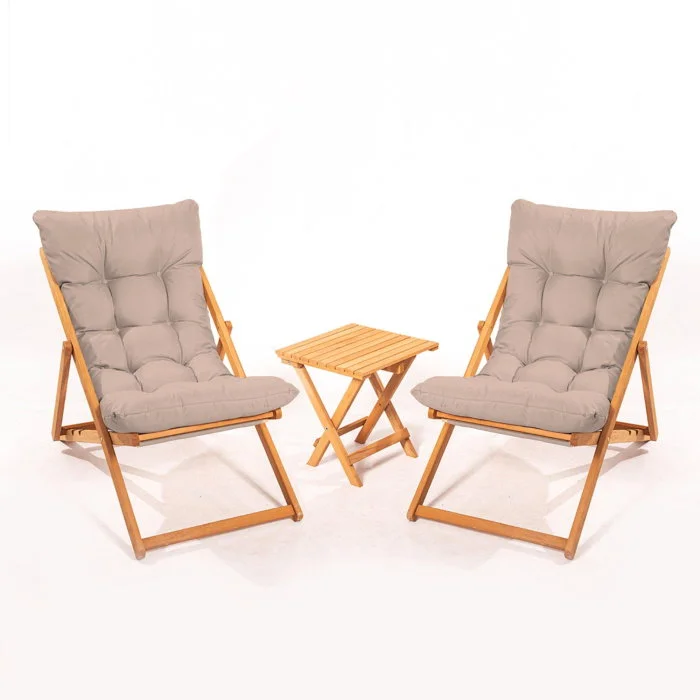 Set masuta si scaune gradina MY005, 3 piese, maro + natural, 59x44x90 cm Set masuta si scaune gradina MY005, 3 piese, maro + natural, 59x44x90 cm