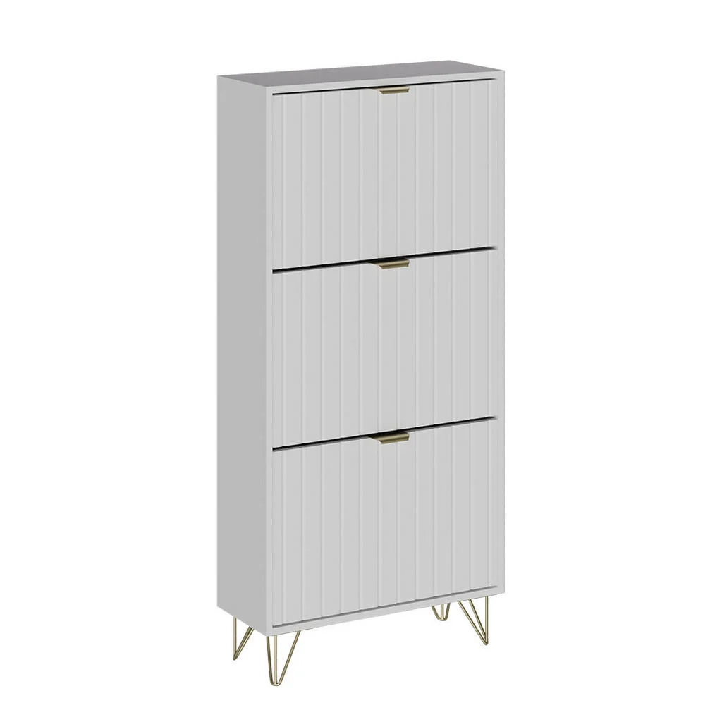 DULAP PENTRU PANTOFI Helge Alb 60x128.5 cm 3 compartimente DULAP PENTRU PANTOFI Helge Alb 60x128.5 cm 3 compartimente