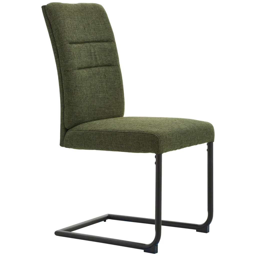 Scaun Bucatarie din metal, textil, negru, verde Scaun Bucatarie din metal, textil, negru, verde