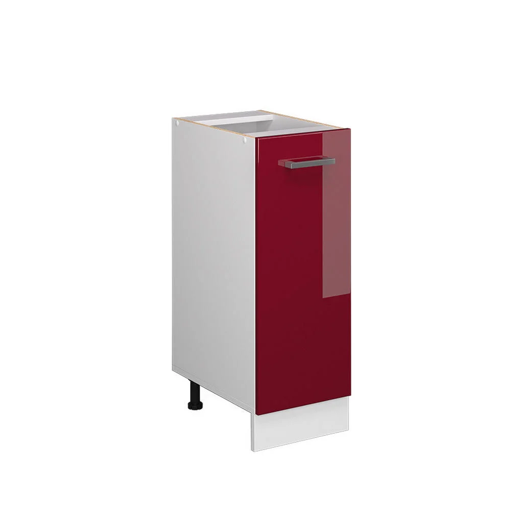 DULAP UNIVERSAL DE BAZĂ R-Line Bordeaux lucios ridicat 30 cm cu usa, fara blat DULAP UNIVERSAL DE BAZĂ R-Line Bordeaux lucios ridicat 30 cm cu usa, fara blat