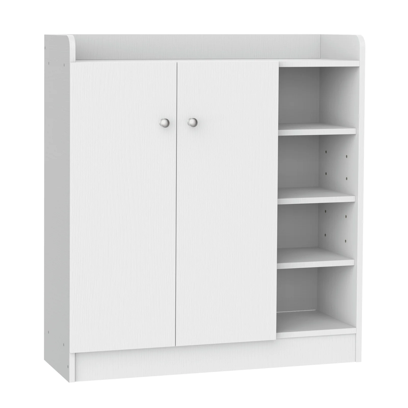 HOMCOM pantofar cu rafturi, 83x30x90cm, alb | Aosom Romania HOMCOM pantofar cu rafturi, 83x30x90cm, alb | Aosom Romania