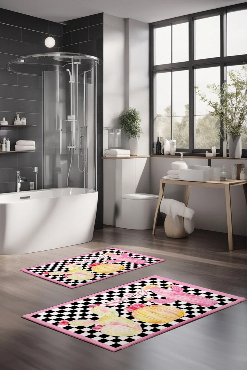 Set covorase de baie, L'essentiel Maison, CT-5281, Multicolor Set covorase de baie, L'essentiel Maison, CT-5281, Multicolor
