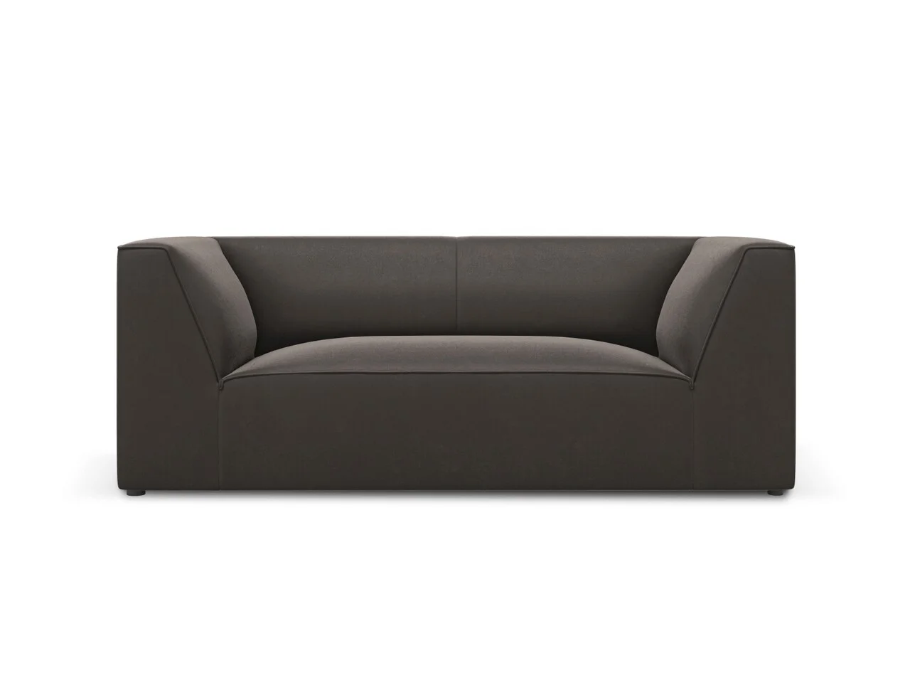 Canapea 2 locuri, Ruby, Micadoni Home, BL, 174x93x69 cm, catifea, gri inchis Canapea 2 locuri, Ruby, Micadoni Home, BL, 174x93x69 cm, catifea, gri inchis
