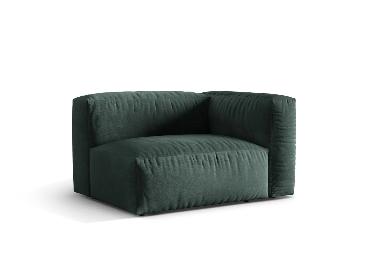 Modul dreapta pentru canapea, 1 loc, Martina-120, Micadoni Home, 121x106x75 cm, catifea, petrol Modul dreapta pentru canapea, 1 loc, Martina-120, Micadoni Home, 121x106x75 cm, catifea, petrol