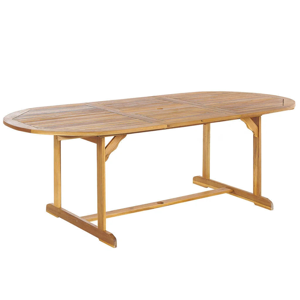 MASĂ DE GRĂDINĂ lemn de salcâm maro deschisă 160/220/100 cm extensibilă Maui MASĂ DE GRĂDINĂ lemn de salcâm maro deschisă 160/220/100 cm extensibilă Maui