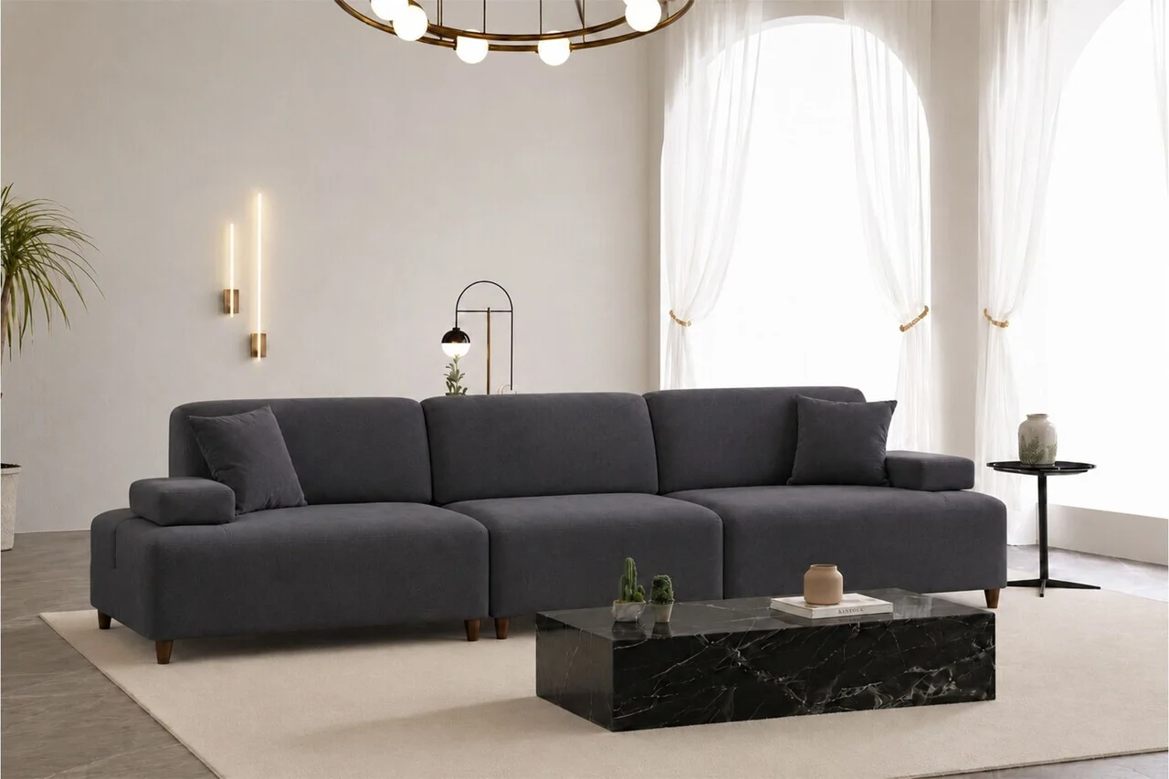 Canapea cu 4 locuri, Atelier del Sofa, 560ARE5357, Albastru petrol Canapea cu 4 locuri, Atelier del Sofa, 560ARE5357, Albastru petrol