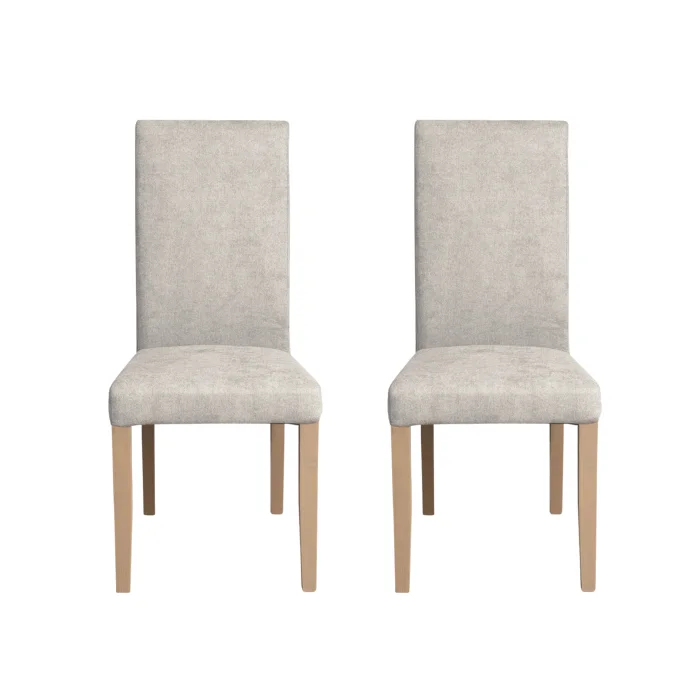 Set 2 scaune living TEO, picioare lemn natur, stofa crem, 46x60x98 cm Set 2 scaune living TEO, picioare lemn natur, stofa crem, 46x60x98 cm