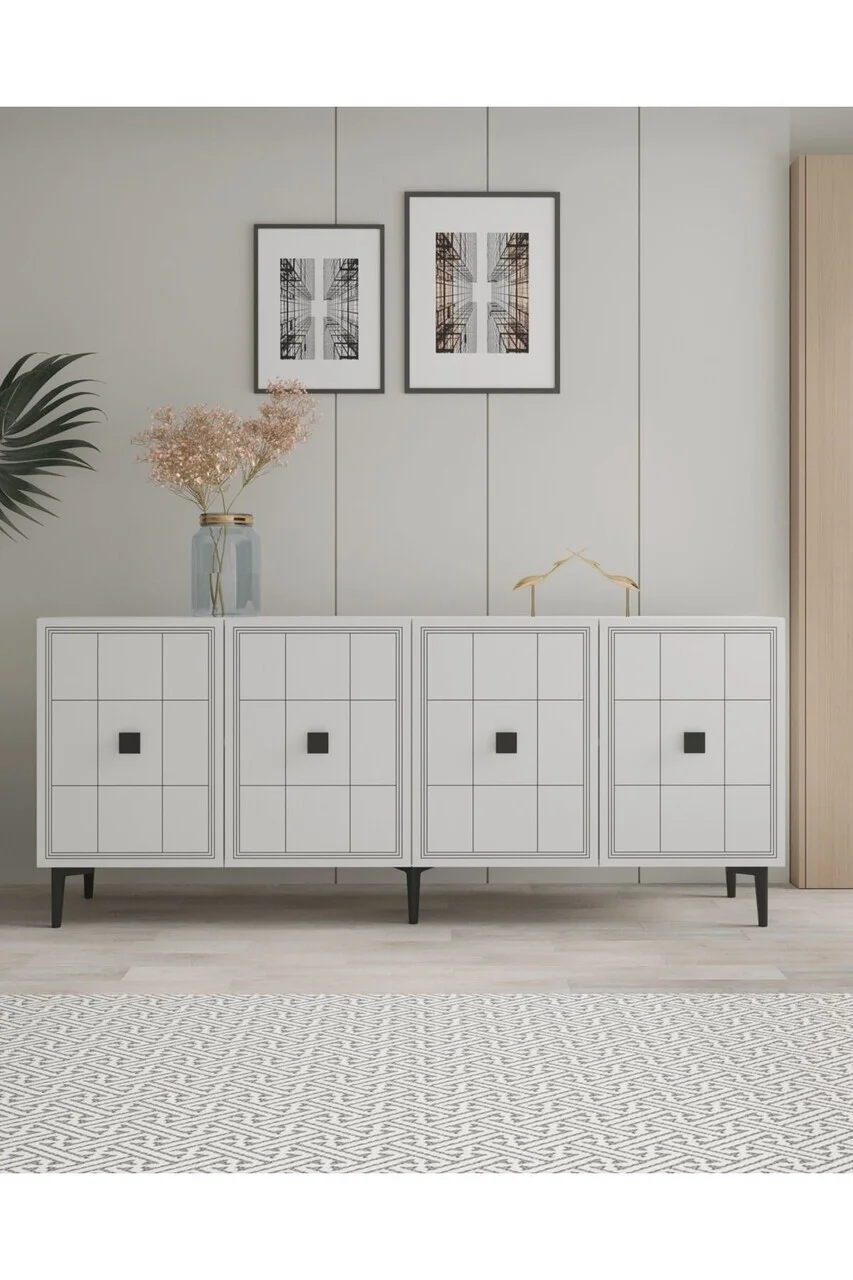 Consola, Hanah Home, Yuka 180, 180x75x32 cm, Alb Consola, Hanah Home, Yuka 180, 180x75x32 cm, Alb