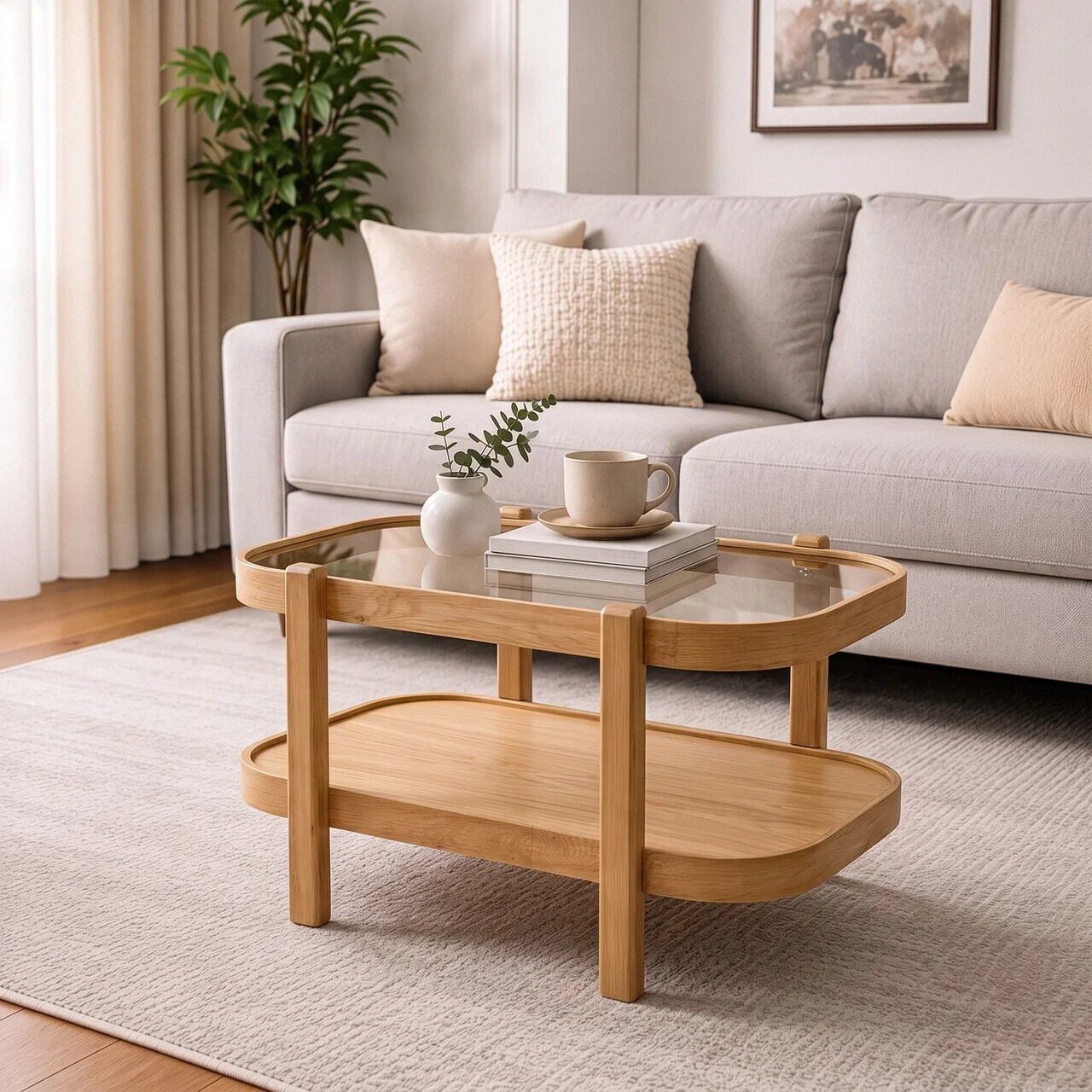 Masuta de cafea, Hanah Home, Togg 70, 70x40x50 cm, LEMN MASIV DE STEJAR, Stejar Masuta de cafea, Hanah Home, Togg 70, 70x40x50 cm, LEMN MASIV DE STEJAR, Stejar