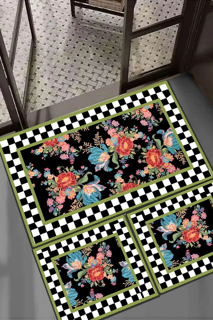 Set covorase de baie, L'essentiel Maison, Seomra, Multicolor Set covorase de baie, L'essentiel Maison, Seomra, Multicolor