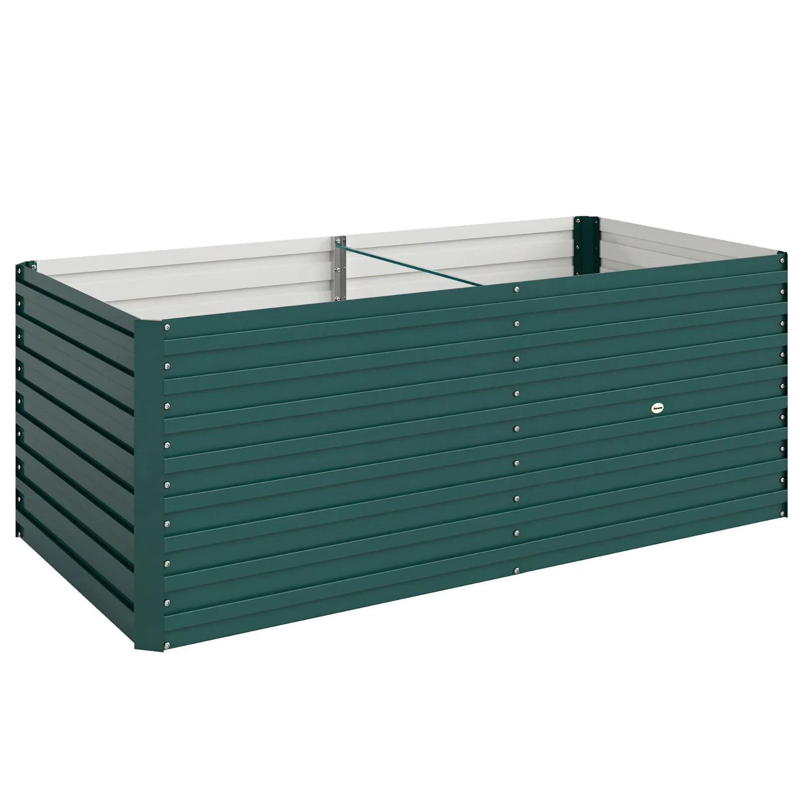 Outsunny Jardinieră ridicată galvanizată dreptunghiulară pentru exterior - fund deschis - 160 x 80 x 60 cm, verde | Aosom Romania Outsunny Jardinieră ridicată galvanizată dreptunghiulară pentru exterior - fund deschis - 160 x 80 x 60 cm, verde | Aosom Romania