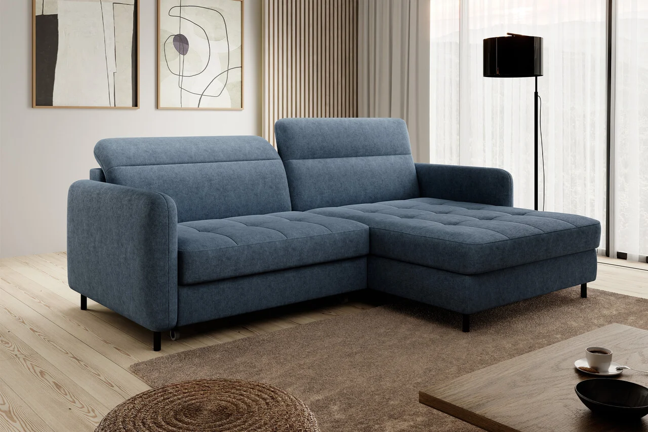 Coltar extensibil dreapta 3 locuri ELTAP, RT-40RAQ, Gomsi, 228x165x100 cm, lemn/poliester, albastru Coltar extensibil dreapta 3 locuri ELTAP, RT-40RAQ, Gomsi, 228x165x100 cm, lemn/poliester, albastru