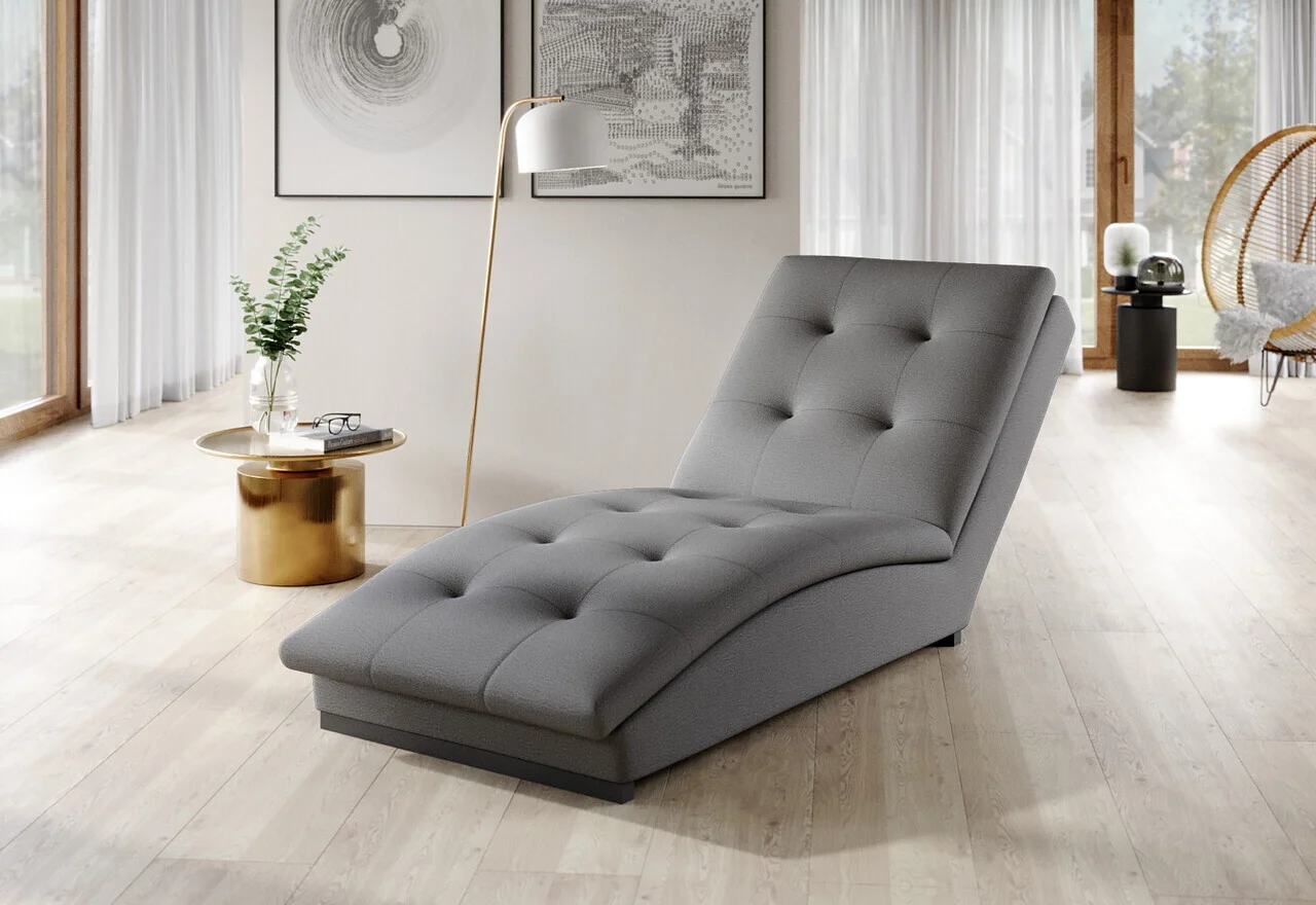 Sezlong living ELTAP, DOR-03NU, Doro, 170x85x95 cm, poliester, gri Sezlong living ELTAP, DOR-03NU, Doro, 170x85x95 cm, poliester, gri