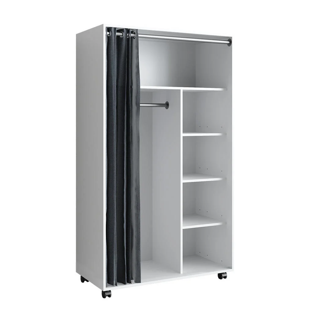 DULAP Doros Alb 100x168 cm cu role DULAP Doros Alb 100x168 cm cu role