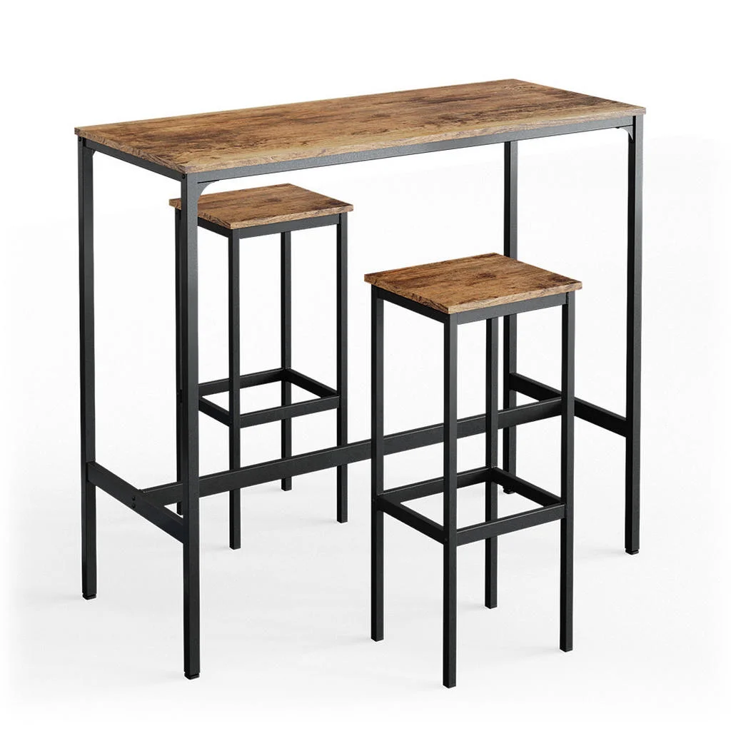 SET DE MASĂ DE BAR Fyrk Lemn antic 120 x 50 cm cu 2 scaune de bar SET DE MASĂ DE BAR Fyrk Lemn antic 120 x 50 cm cu 2 scaune de bar