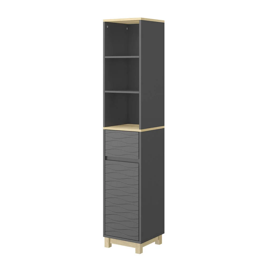 MOBILIER DE BAIE Livia antracit 30x151 cm cu sertar MOBILIER DE BAIE Livia antracit 30x151 cm cu sertar