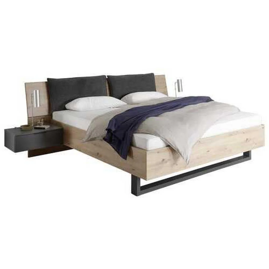 Set Pat Cu Noptiere, stejar Artisan Set Pat Cu Noptiere, stejar Artisan