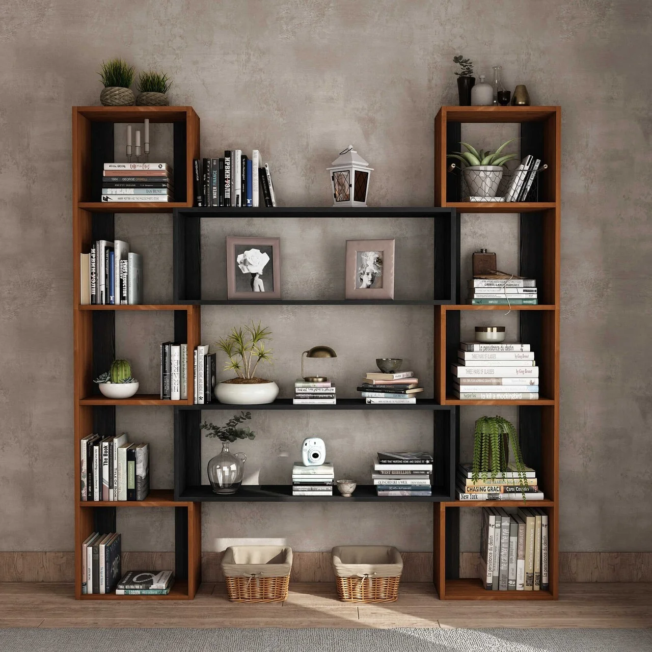 Corp biblioteca, Hanah Home, CPT6012-200, Lemn, Maro Corp biblioteca, Hanah Home, CPT6012-200, Lemn, Maro