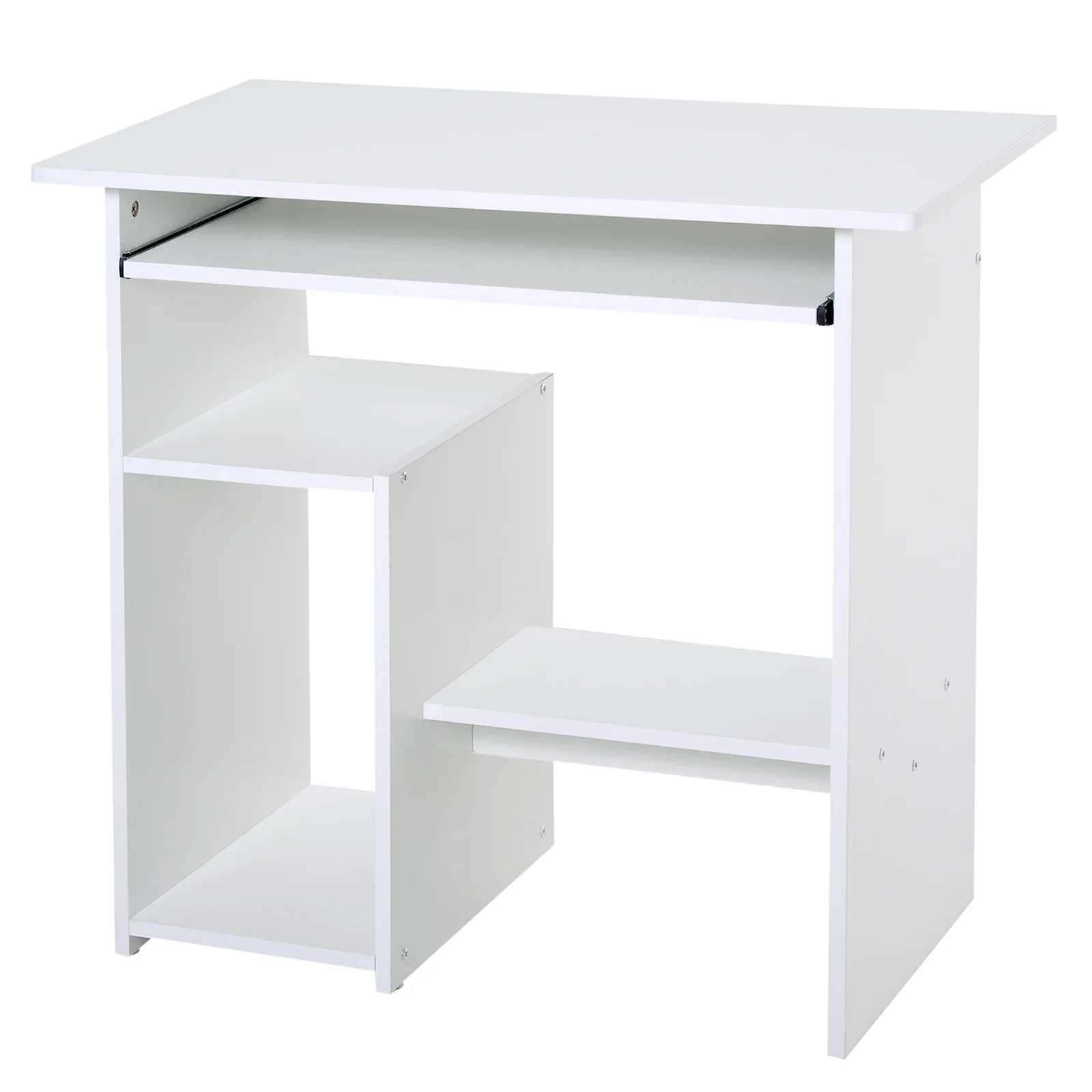 HOMCOM Birou Ergonomic Spațiu Optimizat, Alb, PAL/Metal, 80x45x75cm | Aosom Romania HOMCOM Birou Ergonomic Spațiu Optimizat, Alb, PAL/Metal, 80x45x75cm | Aosom Romania