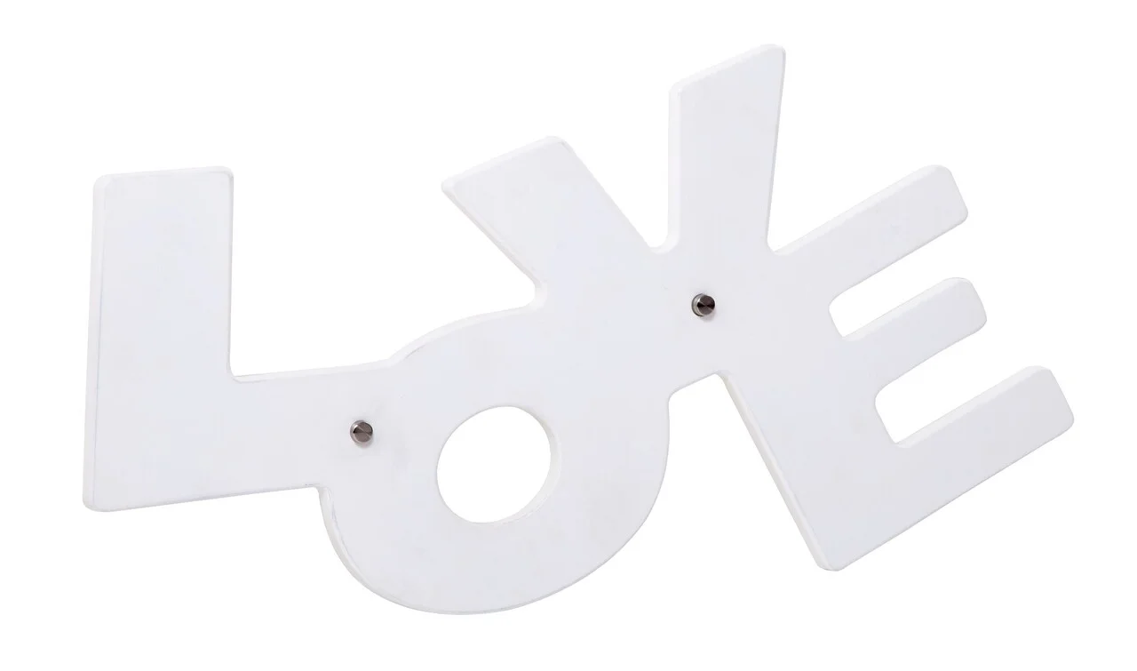 Cuier Love, Mauro Ferretti, 62x31 cm, MDF, alb Cuier Love, Mauro Ferretti, 62x31 cm, MDF, alb