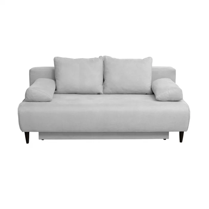 Canapea extensibila MARIA, 3 locuri, cu arcuri si lada depozitare, gri deschis, 195x97x76 cm Canapea extensibila MARIA, 3 locuri, cu arcuri si lada depozitare, gri deschis, 195x97x76 cm