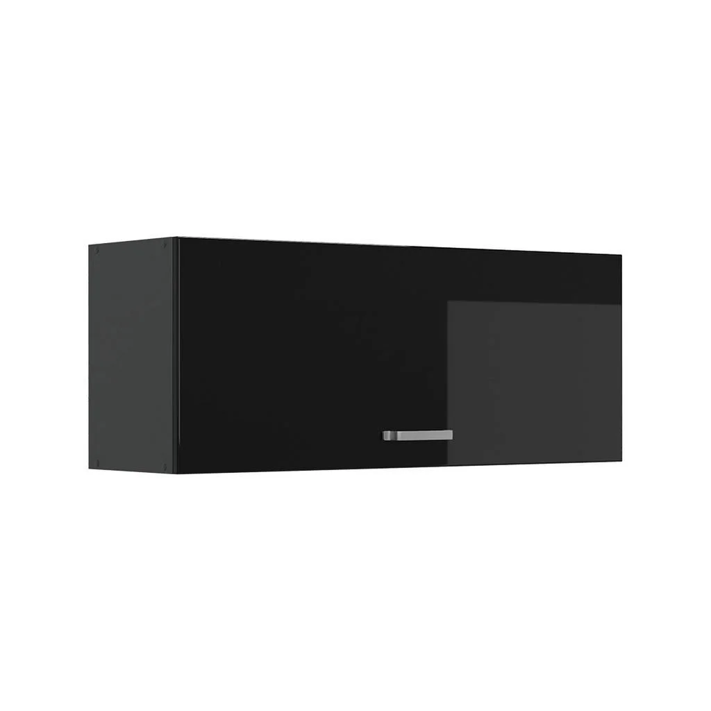 DULAP DE PERETE R-Line, Negru lucios ridicat/antracit, 100 cm Plat DULAP DE PERETE R-Line, Negru lucios ridicat/antracit, 100 cm Plat