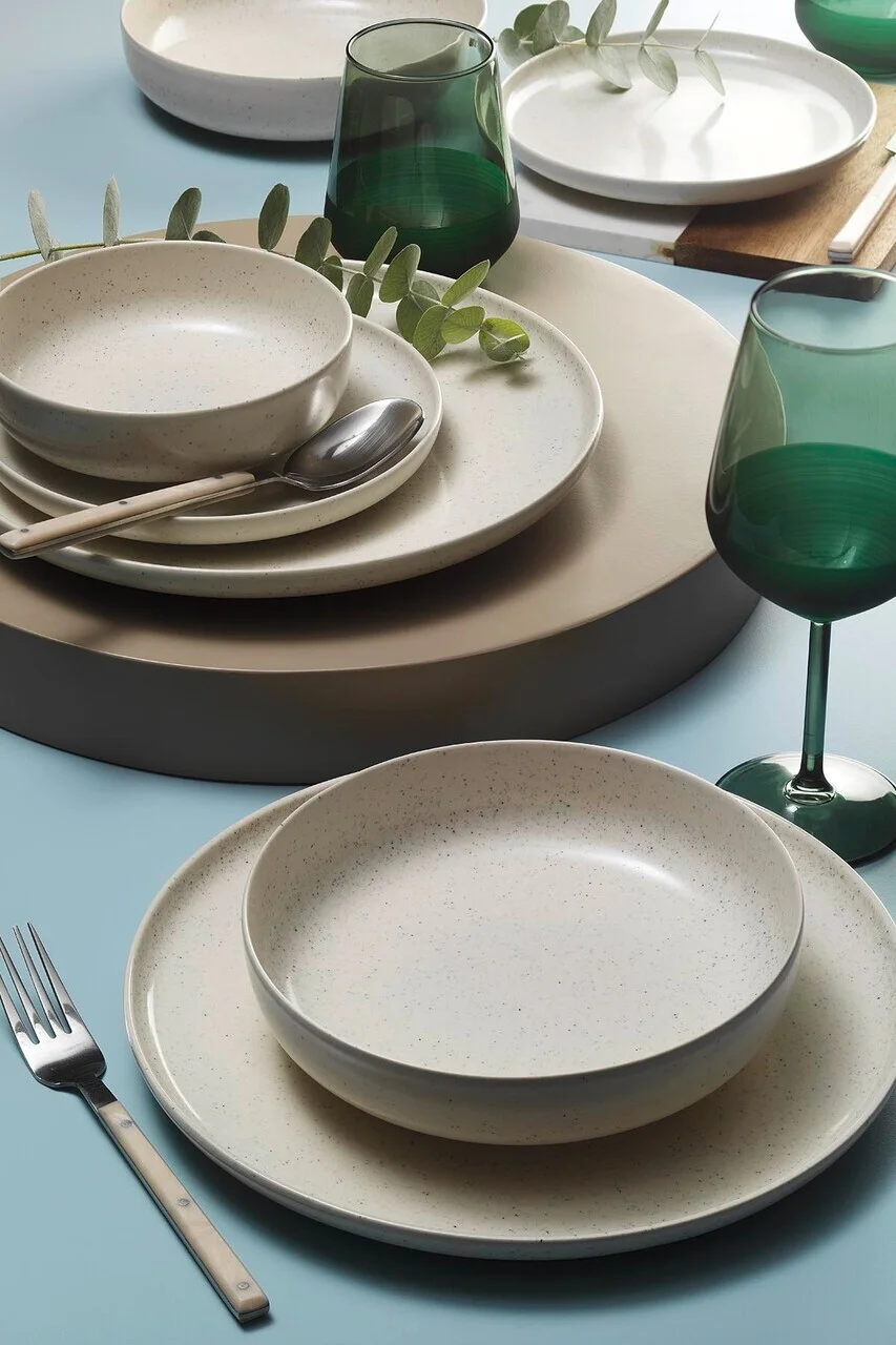 Serviciu de masa, Hermia, 719KTP9784, Portelan, Farfurie adâncă: 21 cm (2 bucăți), Crem Serviciu de masa, Hermia, 719KTP9784, Portelan, Farfurie adâncă: 21 cm (2 bucăți), Crem