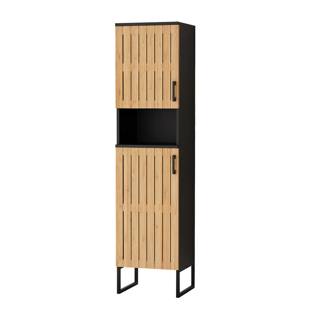 DULAP PENTRU BAIE Vayra bambus 35x145 cm DULAP PENTRU BAIE Vayra bambus 35x145 cm