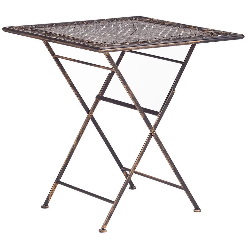 MASĂ DE GRĂDINĂ 70/70 cm metal neagră Bormio MASĂ DE GRĂDINĂ 70/70 cm metal neagră Bormio