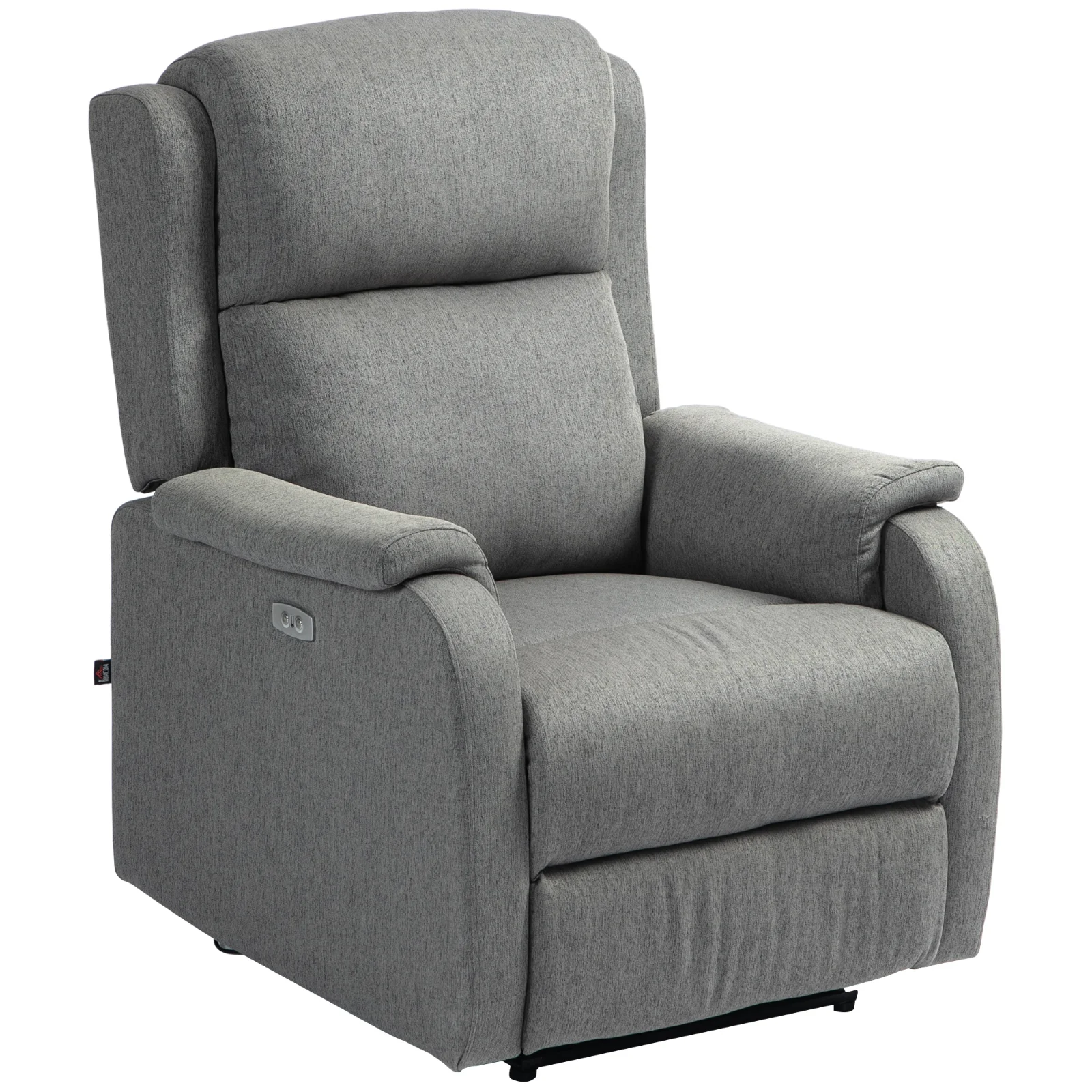 HOMCOM Fotoliu Relax Electric Reclinabil cu Port USB, Gri Închis | Aosom Romania HOMCOM Fotoliu Relax Electric Reclinabil cu Port USB, Gri Închis | Aosom Romania