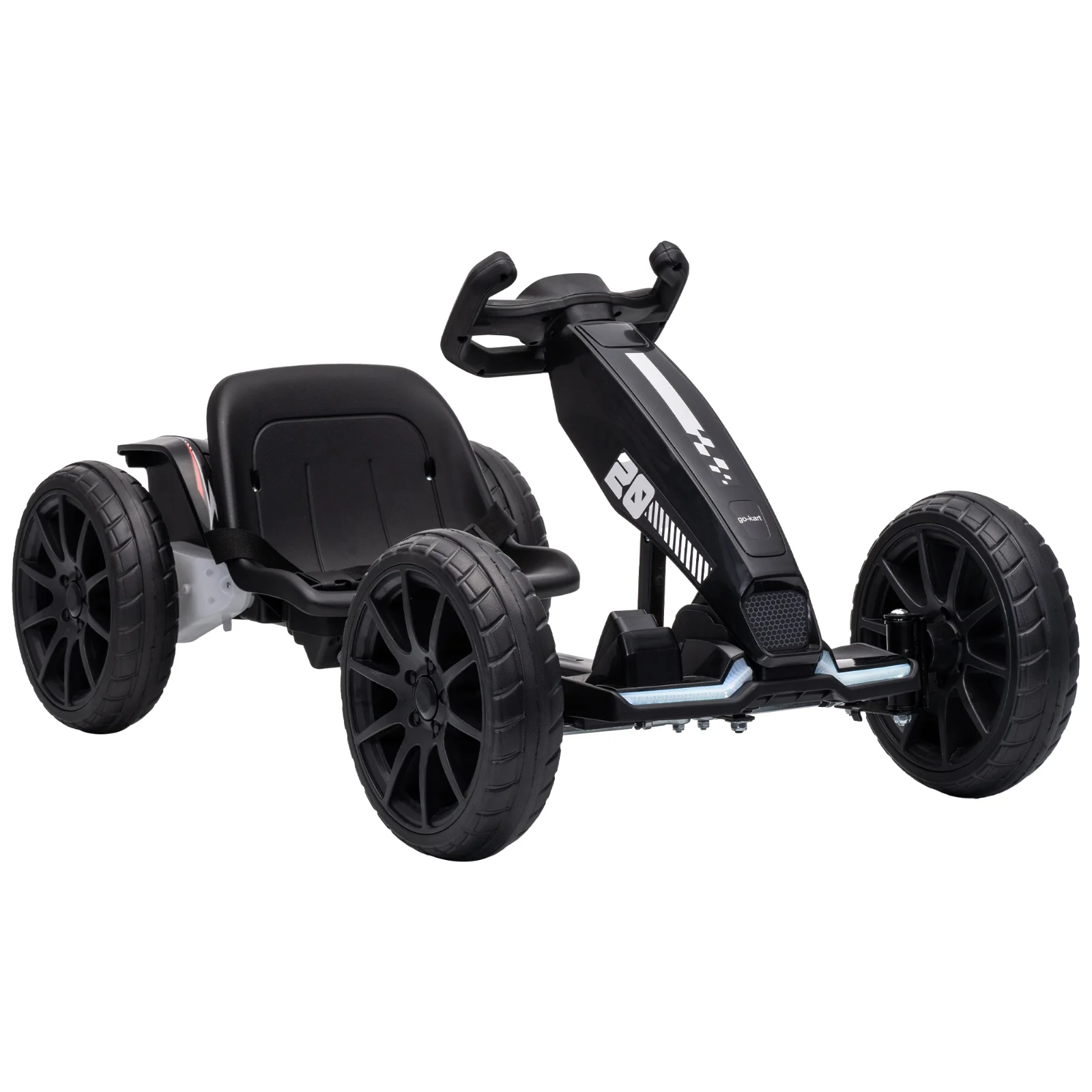 AIYAPLAY Go-Kart Electric pentru Copii 12V cu 2 Motoare, Negru | Aosom Romania AIYAPLAY Go-Kart Electric pentru Copii 12V cu 2 Motoare, Negru | Aosom Romania