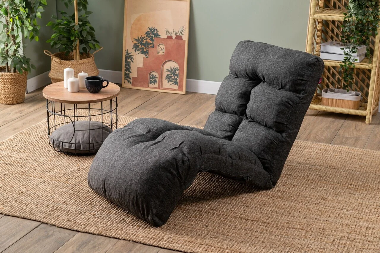 Fotoliu extensibil, Atelier del Sofa, 859FTN2352, Metal, Gri inchis Fotoliu extensibil, Atelier del Sofa, 859FTN2352, Metal, Gri inchis